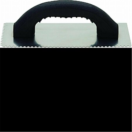 HYDE INDUSTRIAL BLADE SOLUTIONS 19030 4.25 x 9.25 in. V-Notch Adhesive Trowel Steel Blade 79423190308
